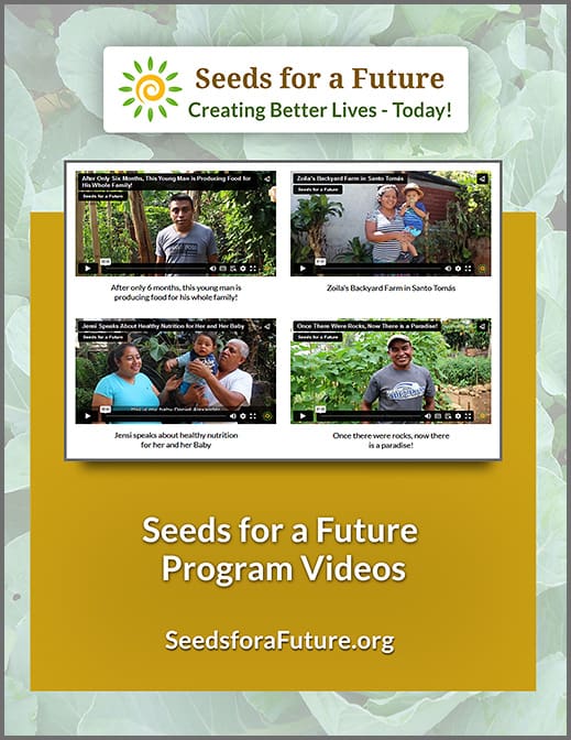 A photo of the Program Videos Cover linking to the Seeds for a Future video page.